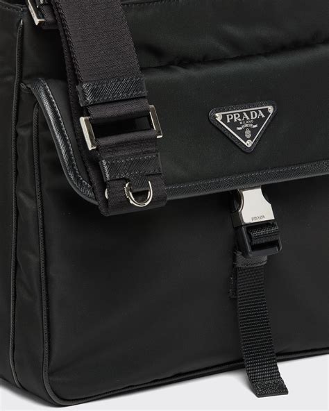 prada nylon shoulder bag used|prada nylon saffiano bag.